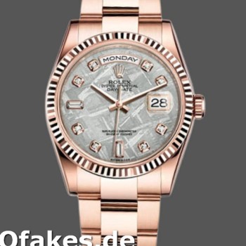 Super Clone Unisex's Rolex Day-Date 36mm Unisex-118235-Meteorite Diamond Dial Meteorite