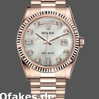 Super Clone Unisex's Rolex Day-Date 36mm Unisex-118235-Mother of Pearl Dial MOP