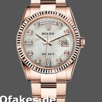 Super Clone Unisex's Rolex Day-Date 36mm Unisex-118235-Mother of Pearl-White Dial MOP