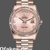 Super Clone Women's Rolex Day-Date 36mm Women's-118235-Pink Roman Numeral Dial Pink