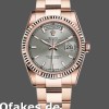 Super Clone Unisex's Rolex Day-Date 36mm Unisex-118235-Rhodium Grey Dial Rhodium Grey