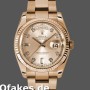 Super Clone Unisex's Rolex Day-Date 36mm Unisex-118235-Rose Gold-Champagne Diamond Dial Champagne