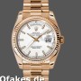 Super Clone Unisex's Rolex Day-Date 36mm Unisex-118235-White Dial White