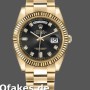 Super Clone Men's Rolex Day-Date 36mm Men's-118238-Black Diamond Dial Black