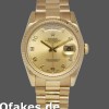 Super Clone Unisex's Rolex Day-Date 36mm Unisex-118238-Champagne Dial-Arabic Numeral Champagne