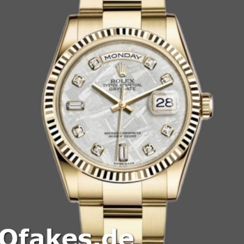 Super Clone Unisex's Rolex Day-Date 36mm Unisex-118238-Diamond-Meteorite Dial Meteorite<br />