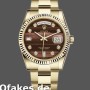Super Clone Unisex's Rolex Day-Date 36mm Unisex-118238-Oyster Bracelet-Diamond Bulls Eye Dial Bulls Eye