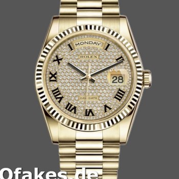 Super Clone Unisex's Rolex Day-Date 36mm Unisex-118238-Pave Diamond Dial Pave diamond<br />