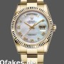 Super Clone Unisex's Rolex Day-Date 36mm Unisex-118238-White MOP-Roman Dial MOP