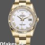 Super Clone Unisex's Rolex Day-Date 36mm Unisex-118238-White Roman Numeral Dial White<br />