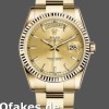 Super Clone Unisex's Rolex Day-Date 36mm Unisex-118238-Yellow Gold-Fluted Bezel-Champagne Dial Luxury