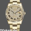 Super Clone Unisex's Rolex Day-Date 36mm Unisex-118238-Yellow Gold-Pave Diamond Dial Pave diamond<br />