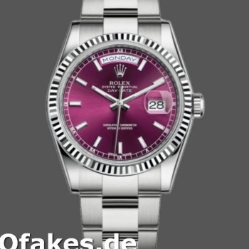 Super Clone Women's Rolex Day-Date 36mm Women's-118239-Cherry Dial-White Gold Cherry