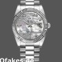 Super Clone Unisex's Rolex Day-Date 36mm Unisex-118239-MOP Dial MOP
