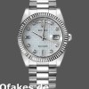 Super Clone Unisex's Rolex Day-Date 36mm Unisex-118239-MOP-White Dial-Fluted Bezel MOP