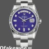Super Clone Unisex's Rolex Day-Date 36mm Unisex-118239-White Gold-Diamond-Lapis Lazuli Blue Dial Blue