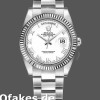 Super Clone Unisex's Rolex Day-Date 36mm Unisex-118239-White Gold-White Roman Numeral Dial White<br />