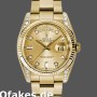 Super Clone Unisex's Rolex Day-Date 36mm Unisex-118338-Champagne Diamonds Dial Champagne
