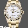 Super Clone Unisex's Rolex Day-Date 36mm Unisex-118338-White Roman Dial White