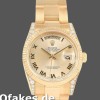 Super Clone Unisex's Rolex Day-Date 36mm Unisex-118338-Yellow Gold-Champagne Dial-Roman Numerals Champagne