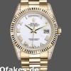 Super Clone Unisex's Rolex Day-Date 36mm Unisex-118338-Yellow Gold-White Roman Dial White<br />