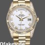 Super Clone Unisex's Rolex Day-Date 36mm Unisex-118338-Yellow Gold-White Roman Dial White<br />
