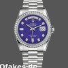 Super Clone Unisex's Rolex Day-Date 36mm Unisex-118346-Lapis Lazuli Blue Dial Blue