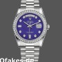Super Clone Unisex's Rolex Day-Date 36mm Unisex-118346-Lapis Lazuli Blue Dial Blue