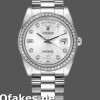 Super Clone Unisex's Rolex Day-Date 36mm Unisex-118346-Silver Jubilee Diamond Dial <span style=