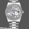 Super Clone Unisex's Rolex Day-Date 36mm Unisex-118346-White MOP Dial MOP
