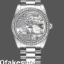 Super Clone Unisex's Rolex Day-Date 36mm Unisex-118346-White MOP Dial MOP
