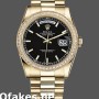Super Clone Unisex's Rolex Day-Date 36mm Unisex-118348-Black Dial Black<br />