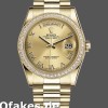 Super Clone Unisex's Rolex Day-Date 36mm Unisex-118348-Champagne Dial-Yellow Gold Champagne