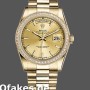 Super Clone Unisex's Rolex Day-Date 36mm Unisex-118348-Champagne Index Dial-Yellow Gold Champagne