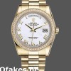 Super Clone Unisex's Rolex Day-Date 36mm Unisex-118348-White Roman Numeral Dial White<br />