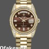 Super Clone Unisex's Rolex Day-Date 36mm Unisex-118388-Bull's Eye-Brown Dial Brown<br />