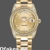 Super Clone Unisex's Rolex Day-Date 36mm Unisex-118388-Champagne Index Dial Champagne