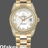 Super Clone Unisex's Rolex Day-Date 36mm Unisex-118388-White Roman Numeral Dial White<br />