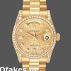 Super Clone Unisex's Rolex Day-Date 36mm Unisex-118388-Yellow Gold-Champagne Diamond Dial Champagne