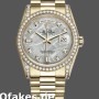 Super Clone Unisex's Rolex Day-Date 36mm Unisex-118388-Yellow Gold-Diamond Meteorite Dial Meteorite<br />