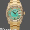 Super Clone Unisex's Rolex Day-Date 36mm Unisex-118388-Yellow Gold-Green Diamond Dial Green&nbsp;<br />