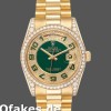 Super Clone Unisex's Rolex Day-Date 36mm Unisex-118388-Yellow Gold-Green Enamel Diamond Dial Green&nbsp;<br />