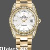 Super Clone Unisex's Rolex Day-Date 36mm Unisex-118388-Yellow Gold-White Dial White<br />