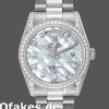 Super Clone Unisex's Rolex Day-Date 36mm Unisex-118389-Diamond Bezel-MOP White Dial MOP