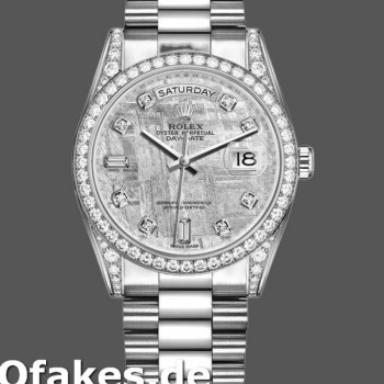 Super Clone Unisex's Rolex Day-Date 36mm Unisex-118389-Meteorite Grey Dial Meteorite<br />