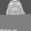 Super Clone Unisex's Rolex Day-Date 36mm Unisex-118389-Silver Roman Numeral Dial Silver