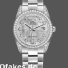Super Clone Unisex's Rolex Day-Date 36mm Unisex-118389-White Gold-Meteorite Grey Dial Meteorite<br />