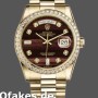 Super Clone Unisex's Rolex Day-Date 36mm Unisex-118398-Bulls Eye-Brown Diamond Dial Brown<br />