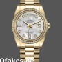 Super Clone Unisex's Rolex Day-Date 36mm Unisex-128348RBR-MOP Dial-Yellow Gold MOP