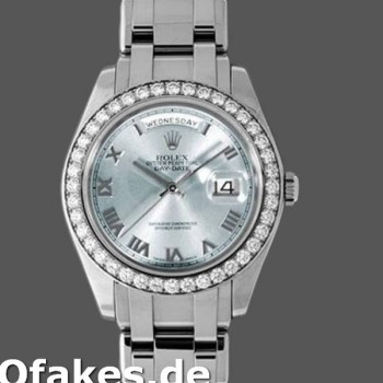 Super Clone Men's Rolex Day-Date-18946, 39mm, Ice Blue Roman Dial, Special Edition, Men’s Ice Blue